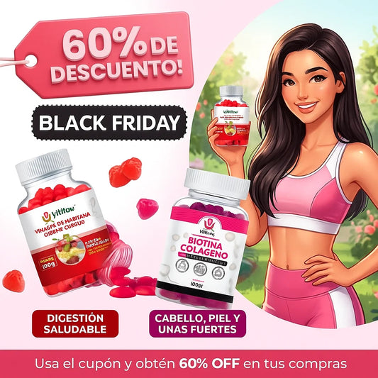 Oferta | Gomitas de Vinagre + Gomitas de Biotina